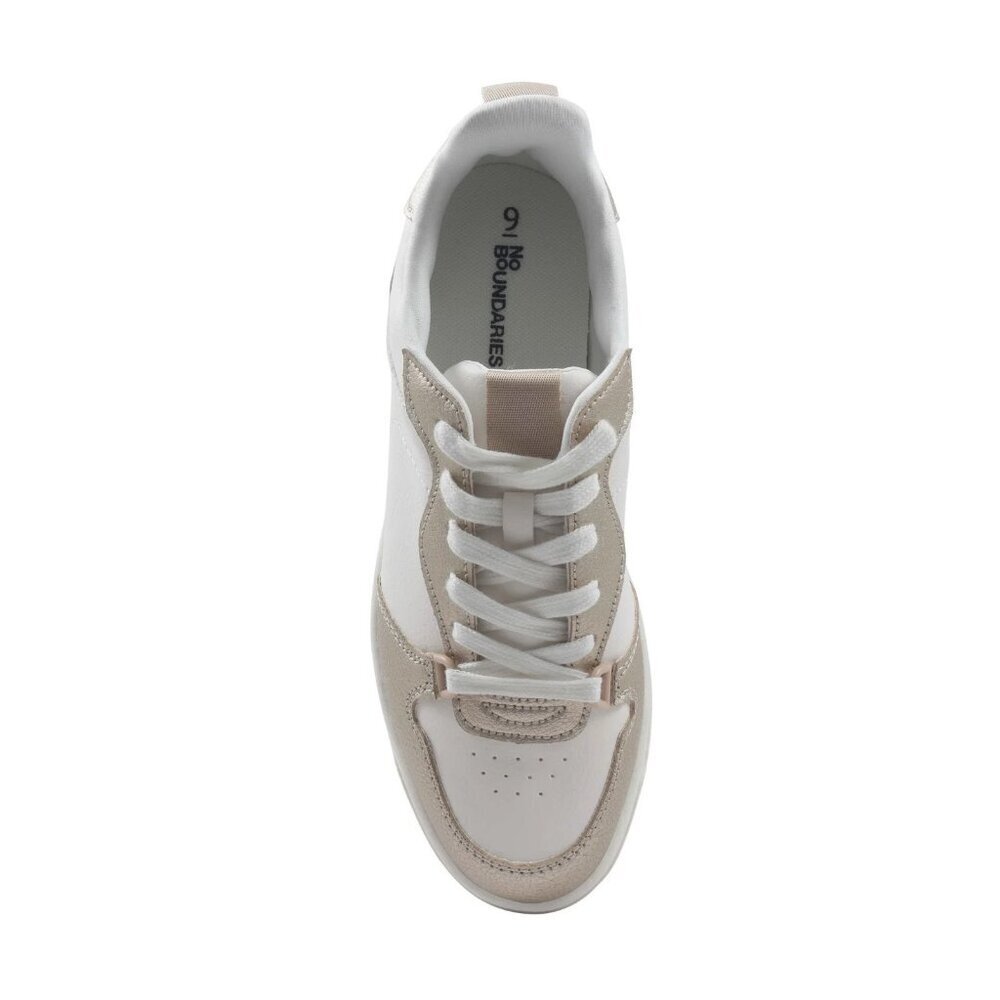 No Boundaries Women's Lace Up Court Sneakers, Size 8, Medium Width, Lace Up - Picture 2 of 5
